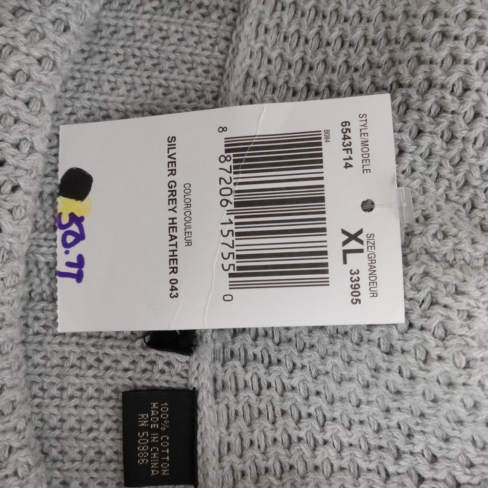 JEANNE PIERRE Light Gray Cowl Neck Sweater XL NWT - Picture 8 of 10